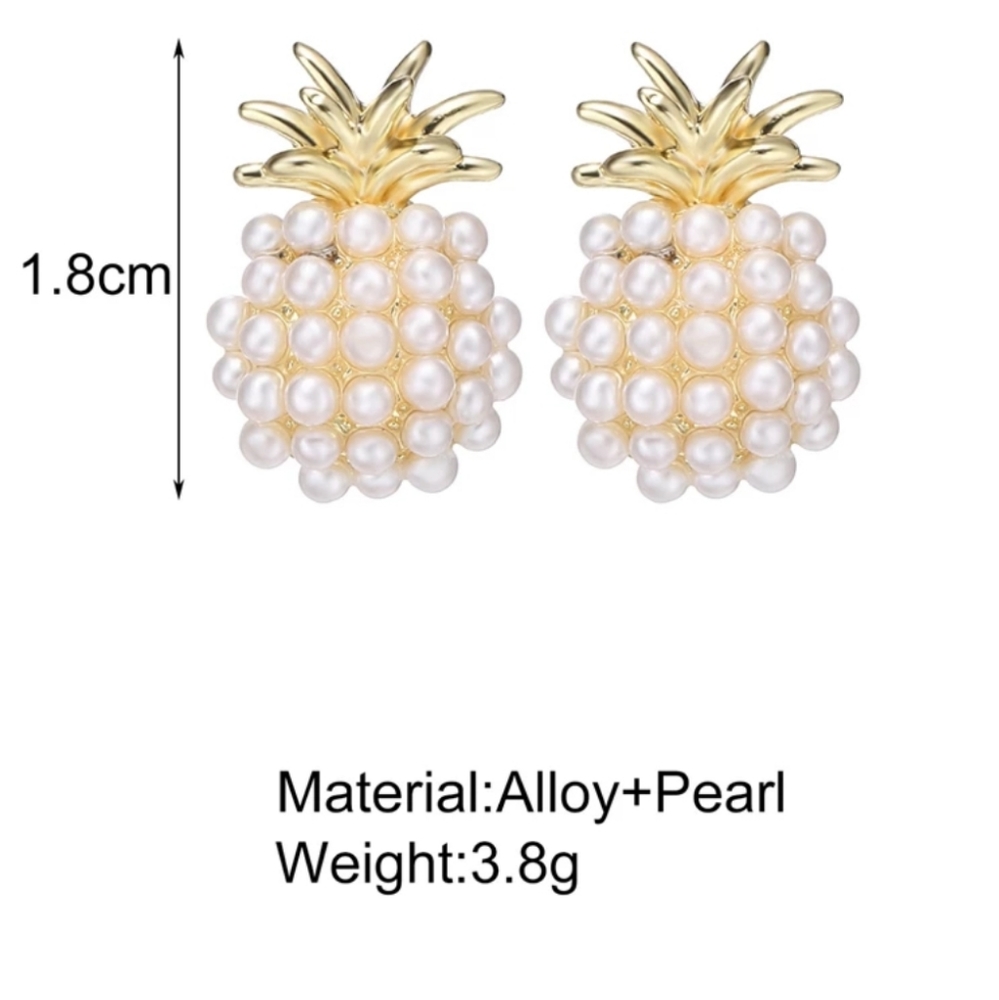Pineapple Earrings - Picture 3 of 9